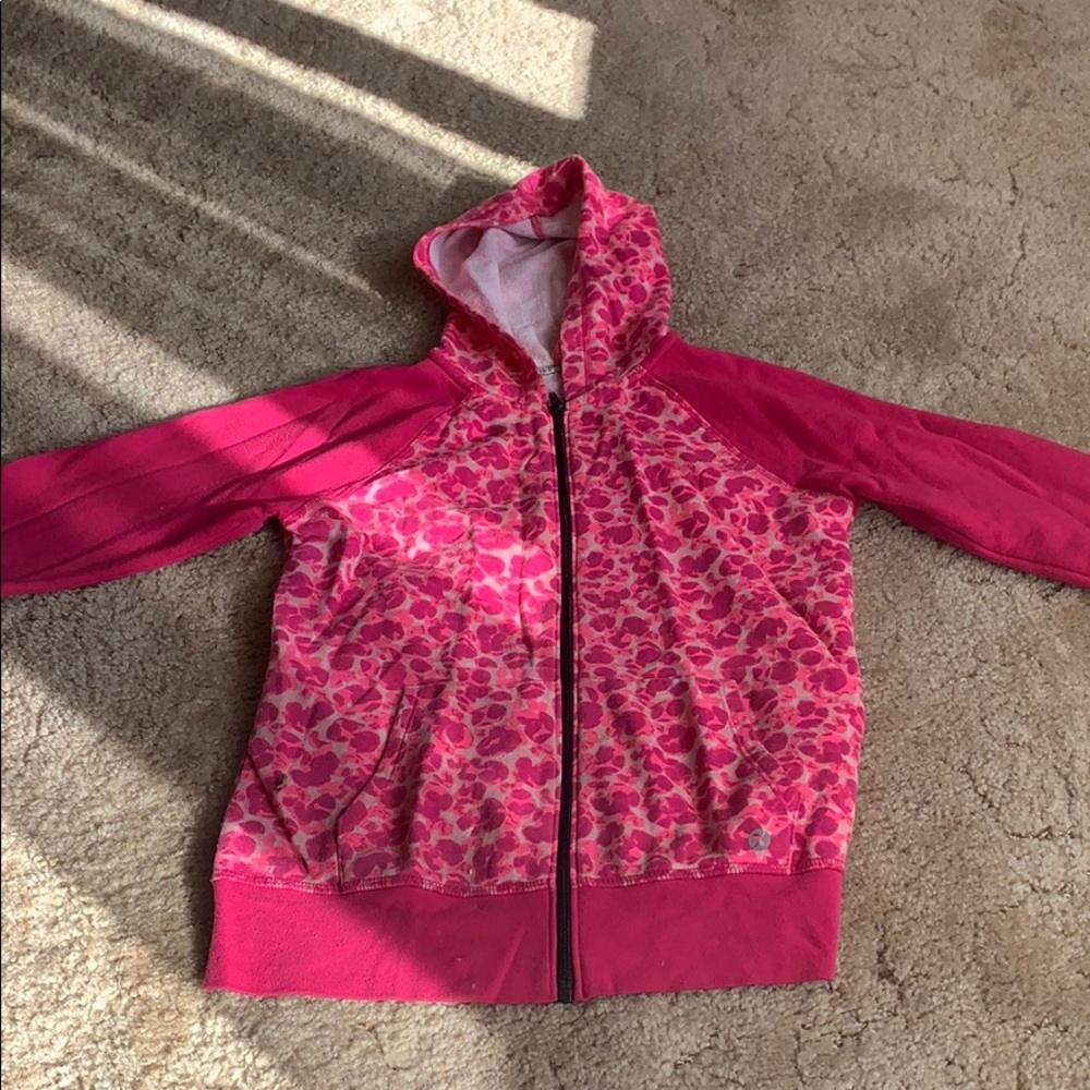Pink zip up hoodie